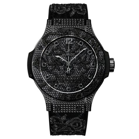 hublot big bang broderie stainless steel black diamond limited edition